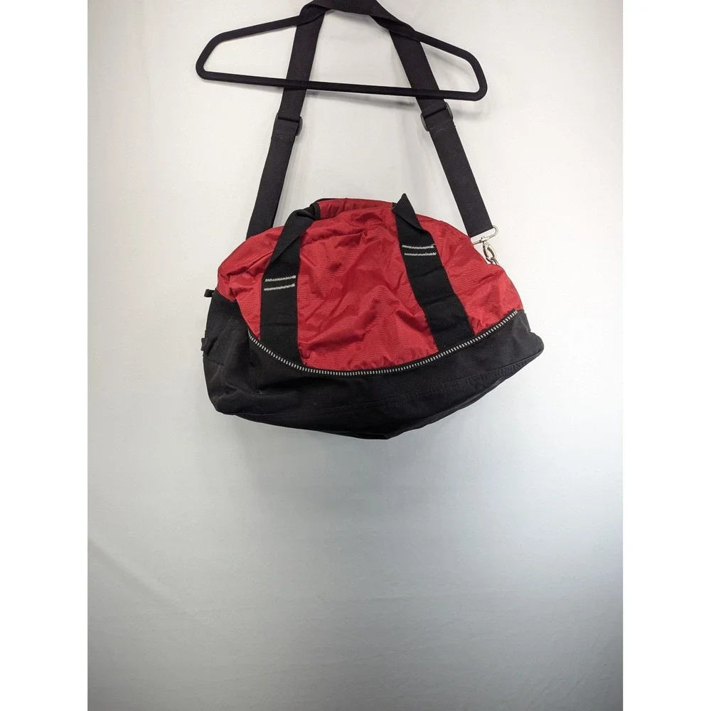 Ogio Half Dome Duffel Bag Red Black Athletic Gym Sports Travel Weekend Bag